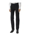 Burberry Logo-print Straight-leg Jeans In Black