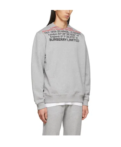 Burberry Logo-print Sweatshirt In White