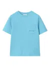 Burberry Childrens Cotton T-shirt In Blue