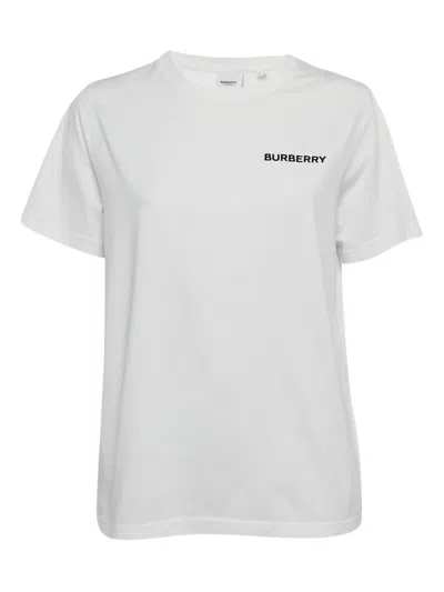 Pre-owned Burberry Logo-print T-shirt In White