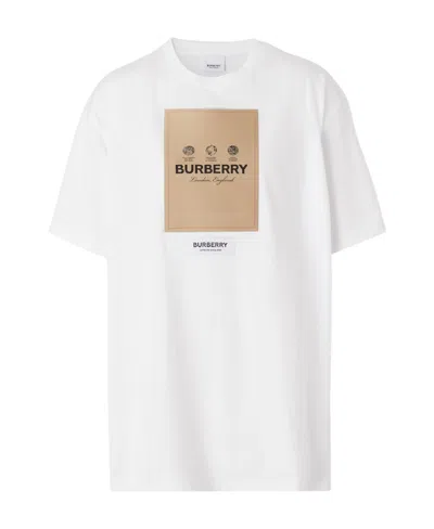 Burberry Logo-print T-shirt In White