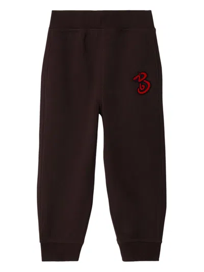 Burberry Kids' Logo-print Track Pants In 红色