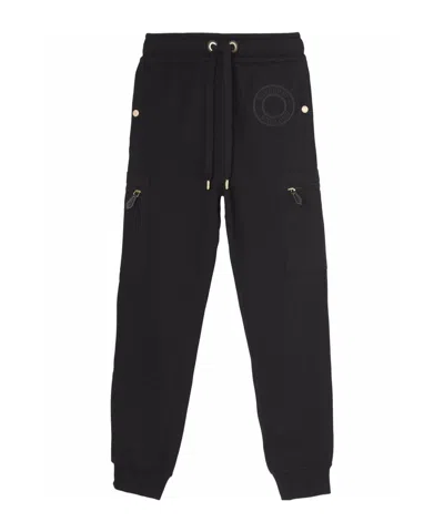 Burberry Logo-print Track Pants In Black