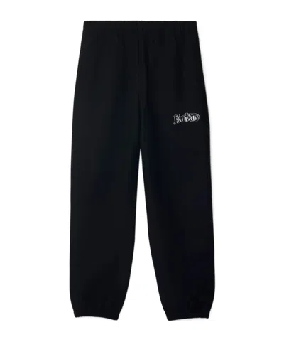 Burberry Logo-print Track Pants In Black
