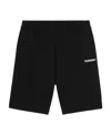 Burberry Raphael Logo Cotton Jersey Sweat Shorts In Black