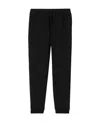 Burberry Checked Cotton Track Pants In Black