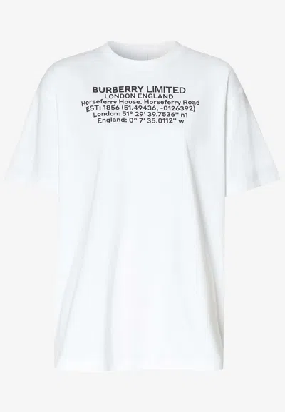 BURBERRY LOGO-PRINTED CREWNECK T-SHIRT