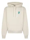 Burberry B Shield Logo-print Hoodie In White