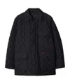 Burberry Nylon Quilted Jacket In Black