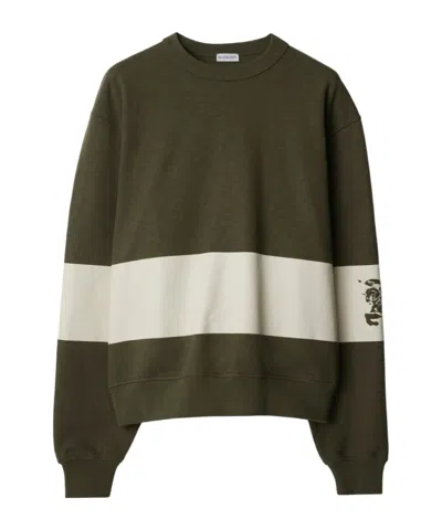 BURBERRY EKD STRIPE COTTON JUMPER