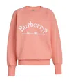Burberry Logo Round Neck Sweater In Pink