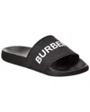 Burberry Logo Rubber Slide In Black