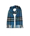 Burberry Logo Scarf In Blue