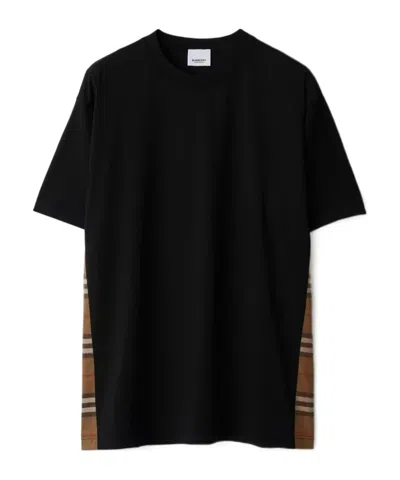 Burberry Logo Short Sleeve T-shirt In Black