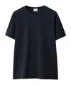 Burberry T-shirt Con Ekd In Black