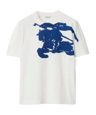 Burberry Logo Short-sleeved T-shirt In Salt