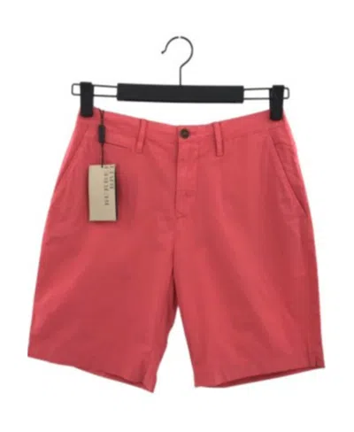 Burberry Logo Shorts In Red