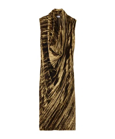Burberry Logo Sleeveless Dress In Camp