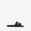 Burberry Logo Slides In Black/optic White