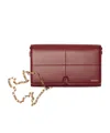 Burberry Logo-stamp Leather Clutch Bag In Brown