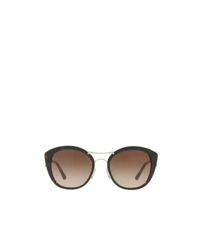 Burberry Logo Stripe Sunglasses In Brown