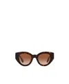 Burberry Logo Sunglasses In Brown