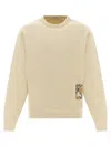 Burberry Beige Logo Sweatshirt In Beige