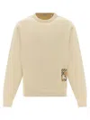 Burberry Beige Logo Sweatshirt In Beige
