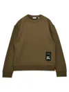 Burberry Long-sleeved Sweater In Green