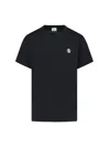 Burberry Parker Logo-embroidered Cotton-jersey T-shirt In Black  