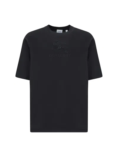 Burberry Logo T-shirt In Black