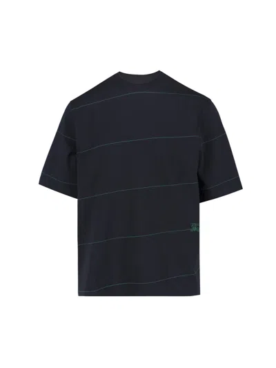 Burberry Logo T-shirt In Black  