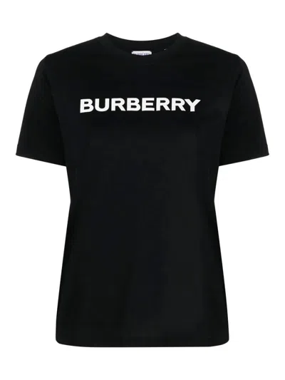 Burberry Logo T-shirt In Black