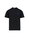 Burberry Slim Fit Essentials T-shirt With Embroidered Logo In Black