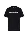 Burberry Black T-shirt With Bold Logo Design In Black