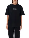 Burberry Flocked-logo T-shirt In Coal