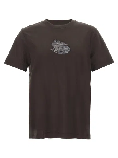 Burberry Logo T-shirt In Grey