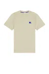 Burberry Ekd-embroidered Cotton T-shirt In Lichen