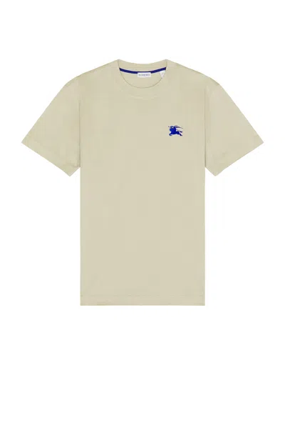 Burberry Ekd-embroidered Cotton T-shirt In Green