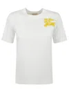 Burberry Ekd Logo-print T-shirt In Salt