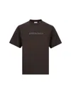 Burberry Men's T-shirt With Logo | Size Medium | 8097875 In Shadow