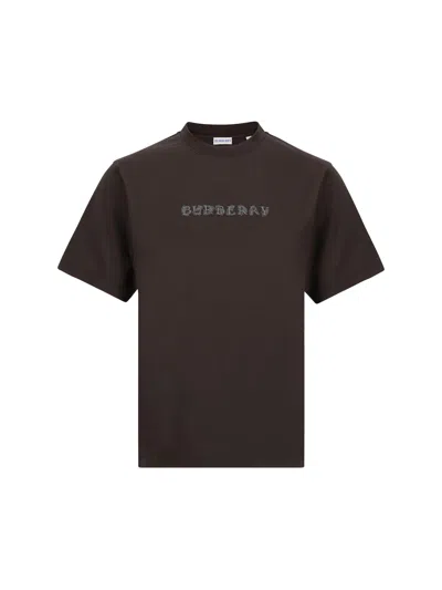 Burberry Logo T-shirt In Brown