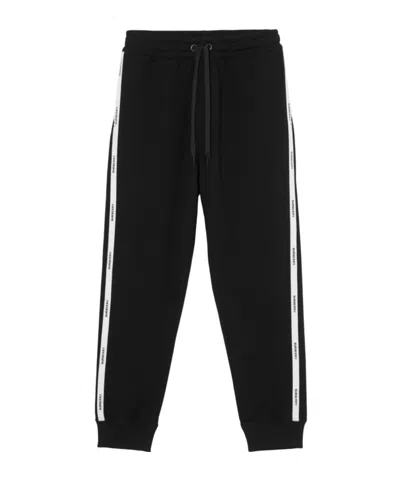 Burberry Logo-tape Track Pants In Black