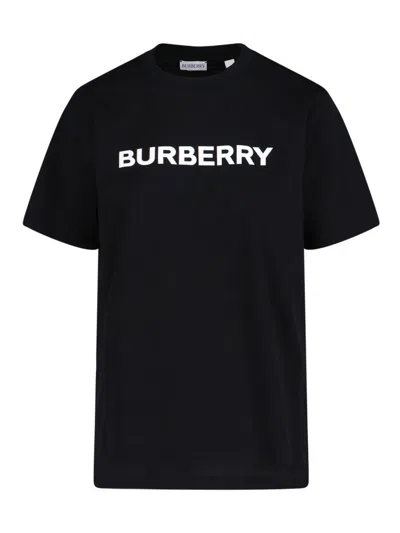 Burberry Logo Tee In Black