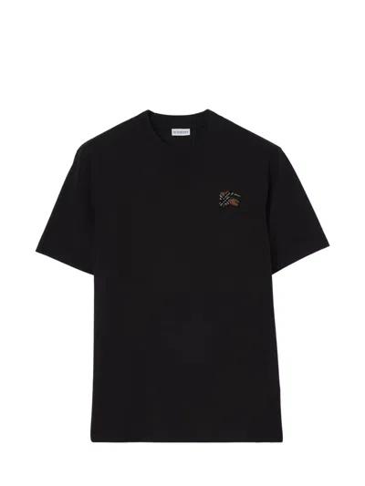 Burberry Logo T-shirt In Black