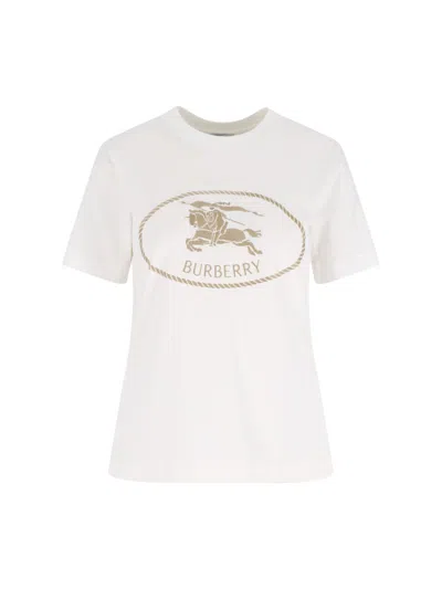 Burberry Logo T-shirt In White
