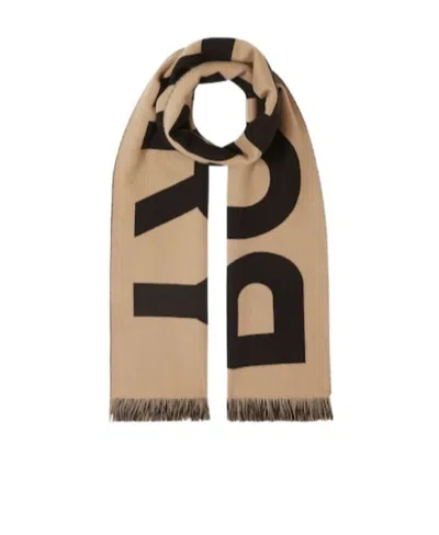 Burberry Logo Wool Knitted Scarf