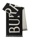 Burberry Wool Scarf With Lettering Logo