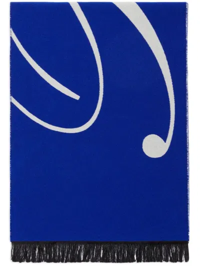 Burberry Scarf In Blue