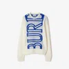 Burberry Logo Wool Sweater In String